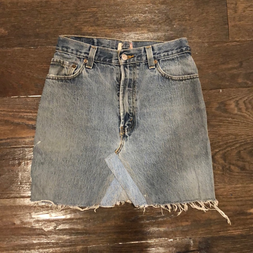 Levi light blue denim skirt